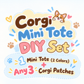Corgi Mini Tote DIY Set